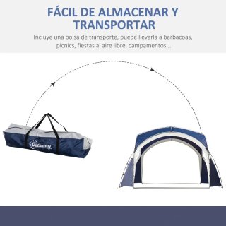 Toldo Camping Plegable 3.5x3.5m con Bolsa