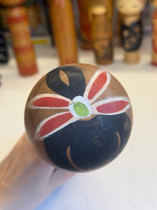 Bambola Kokeshi Giapponese Vintage