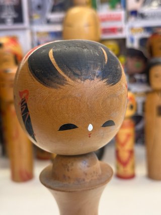 Bambola Kokeshi Giapponese Vintage