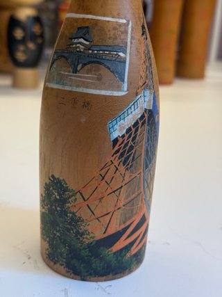 Bambola Kokeshi Giapponese Vintage