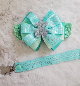 Diadema lazo y chupetero Tous