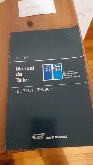Manual Taller Peugeot Talbot Feb 1989