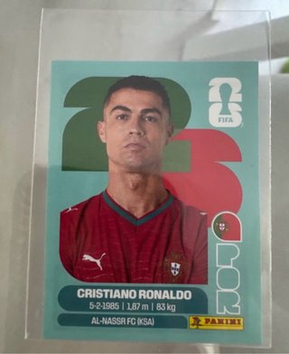 Cromo Cristiano Ronaldo CR7 Mundial 2026 IMPECABLE