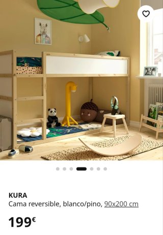 Cama Kura IKEA 90x200 cm