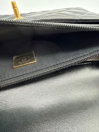 Bolso Chanel WOC Perlas Negro Dorado