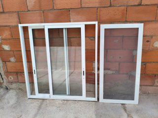 3 ventanas aluminio correderas