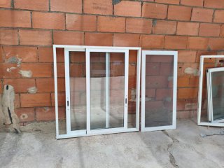 3 ventanas aluminio correderas