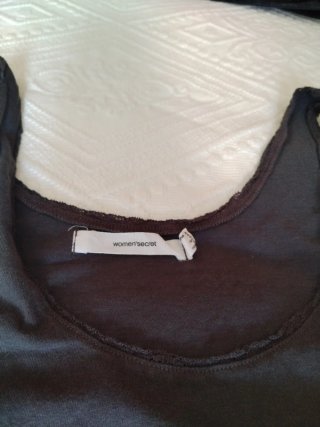 Camiseta sin mangas gris algodón Talla L