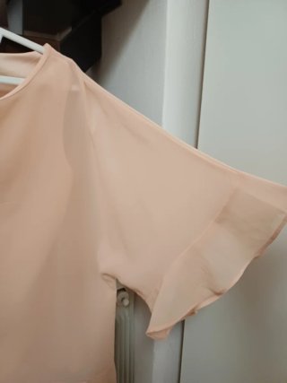 Blusa elegante color albicocca
