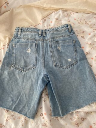Shorts vaqueros desgastados mujer