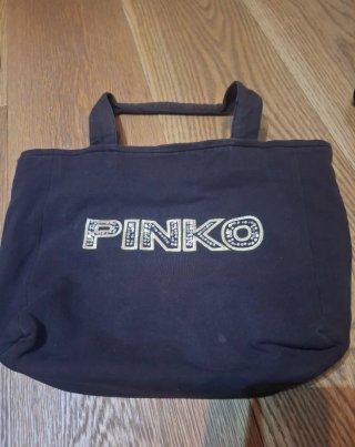 Borsa Pinko nera con paillettes