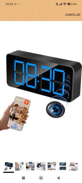Reloj espía con cámara y WiFi nuevo