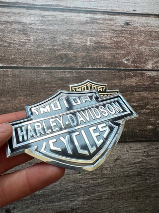 2 EMBLEMAS HARLEY-DAVIDSON MOTORCYCLES MOTO LOGO