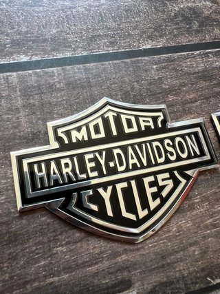 2 EMBLEMAS HARLEY-DAVIDSON MOTORCYCLES MOTO LOGO