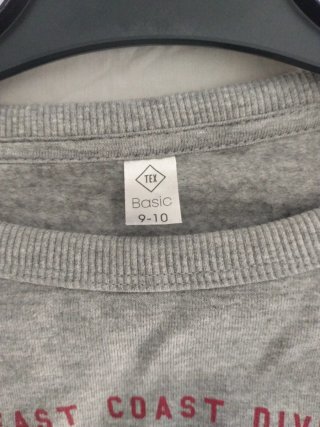 Sudadera gris niño Brooklyn 1987