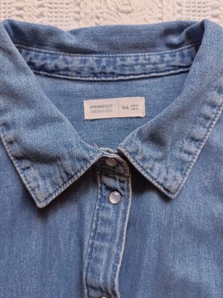 Long sleeves denim dress