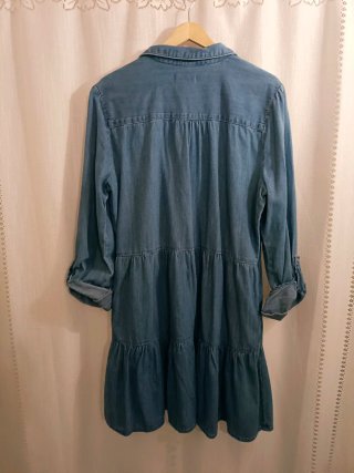 Long sleeves denim dress