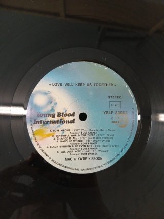 Mac & Katie Kissoon Love Will Keep Us Together LP