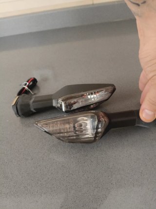 Intermitentes Moto Cristal Oscuro Universales