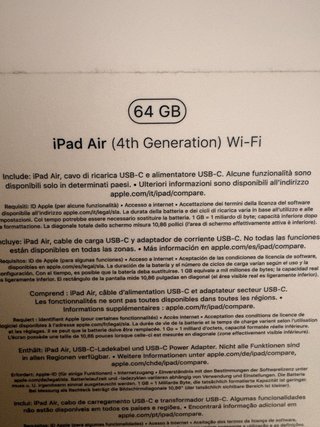 iPad Air 4ª Gen 64GB Wi-Fi + Fundas