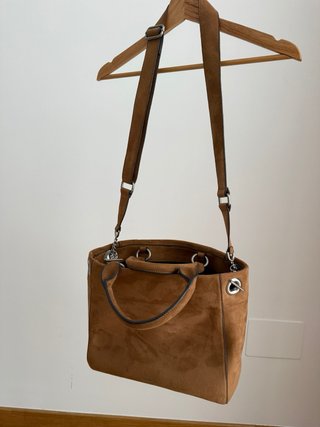 Bolso de ante Parfois marrón