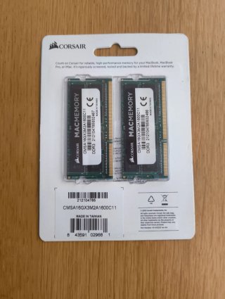 Corsair MacMemory 16GB (2x8GB) DDR3