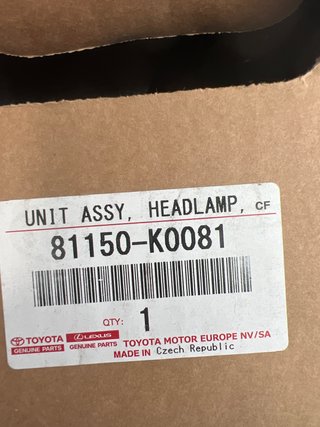 Faro delantero IZDO Toyota Yaris NUEVO 81150-K0081