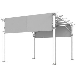 Outsunny Telo Gazebo Pergola 3x3 m in Poliestere G