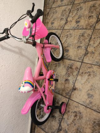 Bicicleta infantil rosa unicornio