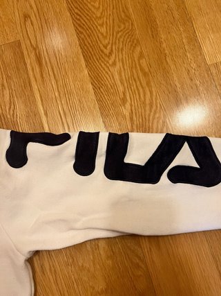 Sudadera Fila Blanca Logo Grande Talla M