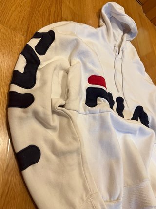 Sudadera Fila Blanca Logo Grande Talla M