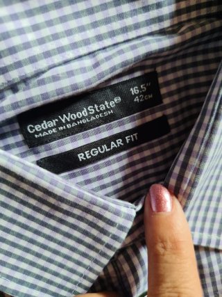 Camisa Cedar Wood State L Manga Larga Cuadros