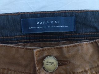Pantalón Chino Marrón Hombre