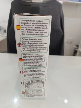 Ducha Portátil Stock Líder Carga USB