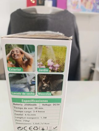 Ducha Portátil Stock Líder Carga USB
