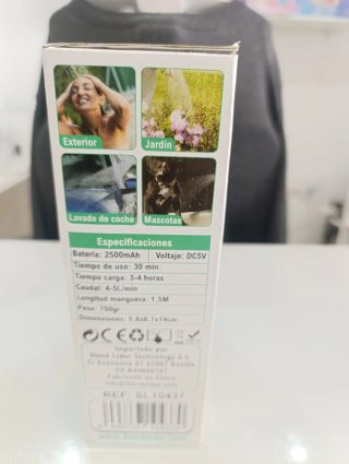 Ducha Portátil Stock Líder Carga USB