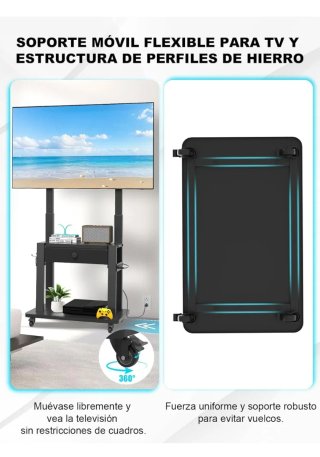 Soporte TV con enchufe y cajón  Para tv 32 -75"
