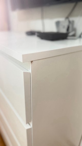 Cómoda Malm 4 cajones blanca Ikea