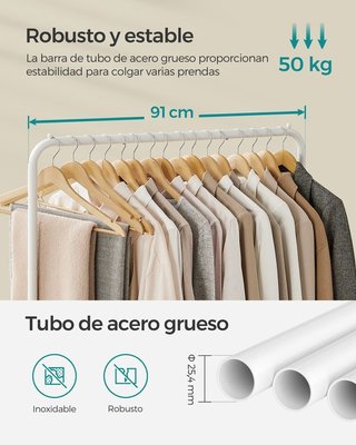Perchero Burro Blanco SONGMICS HSR027W01