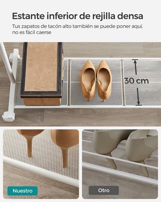Perchero Burro Blanco SONGMICS HSR027W01