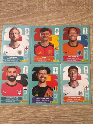 Cromos Panini Mundial Jugadores Top