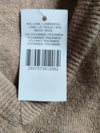 Jersey Tex Basic Manga Larga Talla M color marrón