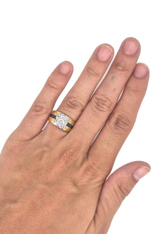 048-01-00217 Anillo Oro 18K con Diamantes