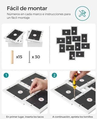 SONGMICS Marco de fotos para imagen