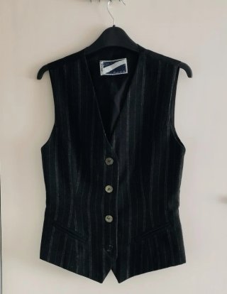 Chaqueta de traje a rayas