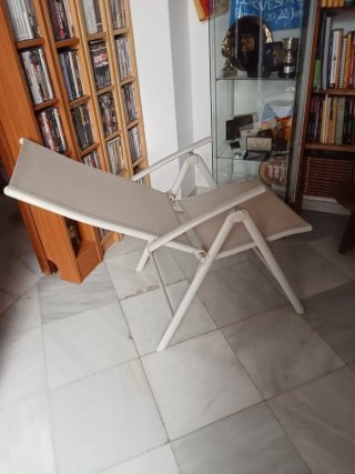 Set Mesa + 4 Sillas + Sombrilla Exterior