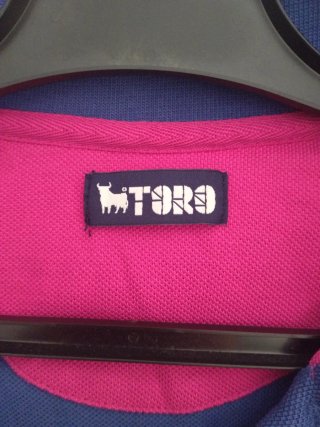 Polo Toro azul y rosa hombre