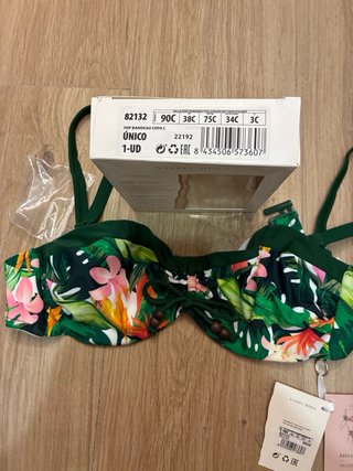 Braguita bikini Ysabel Mora estampado tropical Tal