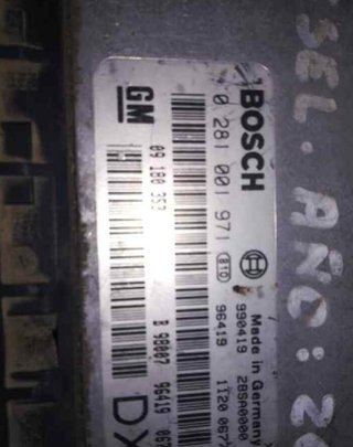 Opel 1350758 centralita motor uce 0281001971 astra