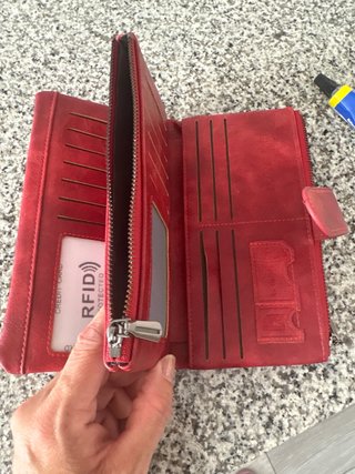 Cartera de mujer roja